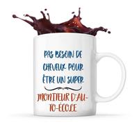 Mug Moniteur D'auto-École Pas Besoin De Cheveux Tasse Cadeau Travail Métier Départ Retraite Collègue Anniversaire Noël