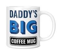 Mug Monster - Grande tasse à café Daddy's Big Coffee - Cadeau de fête des pères - Cadeau d'anniversaire pour papa - Tasses géantes pour hommes, grandes tasses à boissons chaudes, tasse à café