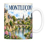 Mug Montluçon - Le Château et le Cher - Céramique 330 ml