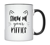 Mug Montrez-moi vos chatons ! Maman chat, amoureuse des chats Tasse A Cafe | FêTe 2 pièces Robuste Tazzine Caffe Rillant Tazzine Caffè GoûTer FrèRe