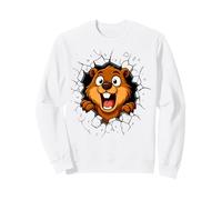 Mug Mural Amusant Motif Castor craquelé pour Les Amoureux des Animaux Sweatshirt