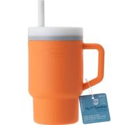 Infantino Ma Première Tasse - Adorable Tasse 255ml avec Paille Antifuite et Poignée Adaptée aux Tout-Petits, Favorise l'Hydratation, Facile à Nettoyer, Creamsicle
