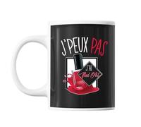 Mug Nail Art J'peux Pas Noir Tasse Cadeau Personnalisé