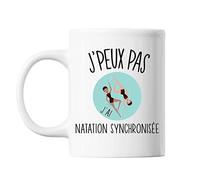 Mug Natation synchronisee j'peux pas Blanc