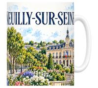 Mug Neuilly-sur-Seine - L'île de la Grande Jatte - Céramique 330 ml