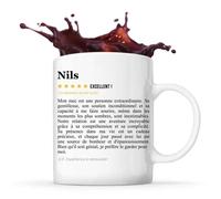 Mug Nils Avis Copain Recommandation Copine Tasse Couple Saint Valentin Cadeau Famille Anniversaire Noël