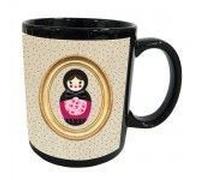 Mug Noir Poupee Russe Pois By Cbk Noir