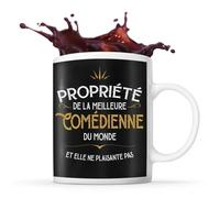 Mug Noir Propriété De La Meilleure Coiffeuse
