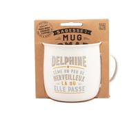 Mug Nomade - Mug à thé et café personnalisé Delphine - Cadeau pour Femme