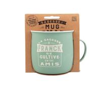 Mug Nomade - Mug à thé et café personnalisé Franck - Cadeau pour Homme, Turquoise