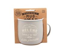 Mug Nomade - Mug à thé et café personnalisé Hélène - Cadeau pour Femme, Beige
