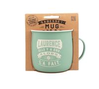Mug Nomade - Mug à thé et café personnalisé Laurence - Cadeau pour Femme