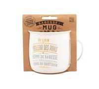 MUG NOMADE - Mug à thé et café personnalisé Meilleur papa - cadeau pour Homme, Couleurs Pastel (Rose, Bleu, Vert, Jaune)