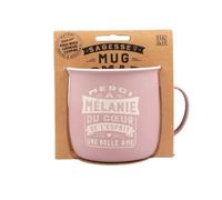 Mug Nomade - Mug à thé et café personnalisé Mélanie - Cadeau pour Femme, Pastel