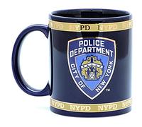 Mug NYPD - Céramique - Tasse à café - 1 Unité (Lot de 1) - Bleu - Réutilisable - 10,16 cm x 10,16 cm - Licencié par The New York City Police Department