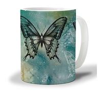 Mug Ombre Ink Aqua Aquarelle Lac 330Ml Mugs Céramique Porcelaine Tasse Pour Collègue Thé Chocolat Chaud