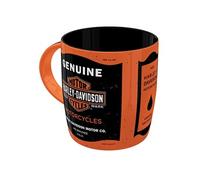 Nostalgic-Art Tasse à café rétro, 330 ml, Harley-Davidson - Genuine Motorcycles - Idée cadeau pour motards, Official License Product (OLP), mug en céramique, design vintage