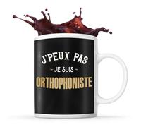 Mug Orthophoniste J'peux Pas Tasse Café Métier Original Pour Collègue De Travail Ami Ou Famille Imprimé En France