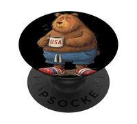 Mug Ours Incroyable avec US pour Un Look Cool du Matin PopSockets PopGrip Adhésif