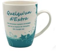 Mug - P2G - Quelqu'un d'Extra - Noir - Rond - Compatible lave-vaisselle