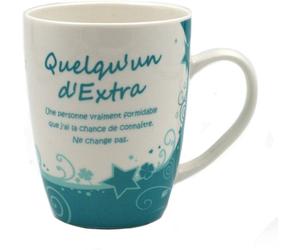 Mug - P2G - Quelqu'un d'Extra - Noir - Rond - Compatible lave-vaisselle