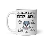 Mug palombe humour chasse chasseur pourquoi je rate palombe Tasse chasse