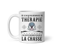 Mug palombe pas besoin thérapie chasse humour chasseur Tasse chasse