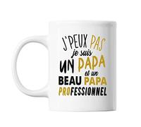 Mug Papa beau papa beau père j'peux pas Blanc