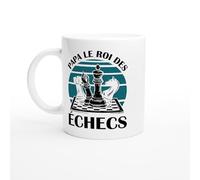 Mug Papa le Roi des Échecs - Tasse Cadeau Papa Stratège - Idée Cadeau Passion Échecs - Mug Original Jeu de Plateau - Tasse Anniversaire ou Fête des Pères