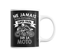 Mug Papa moto | Tasse drôle pour Père Motard | idée cadeau anniversaire Noël fête des Pères