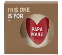 Mug Papa Poule Rouge, Écru TU