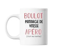 Mug Patinage De Vitesse C'est Ma Routine Blanc Tasse Humour