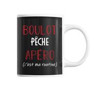Mug Pêche C'est ma Routine | Tasse Humour