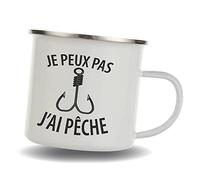 Mug Pêcheurs - Je Peux Pas J'Ai Pêche - Mug tasse en inox Emaillée