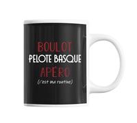 Mug Pelote Basque C'est Ma Routine Tasse Humour