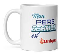 Mug père amour - Tasse mon papa perfection et unique je t'aime - Mug papa humour compliments n°1 à offrir - Tasse idée cadeau fête anniversaire Noël céramique 325ml café thé chocolat petit déjeuner