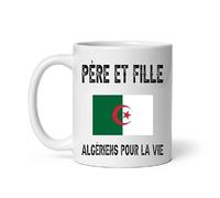 Mug père et fille papa algérien algérie fêtes des pères Tasse papa père et fille