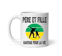 Mug père et fille papa dab nantes supporter nantais Tasse papa père et fille