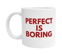 Mug Perfect is Boring Tasse originale rouge humour décalé cadeau anniversaire Noël amis collègues femme lifestyle fun