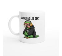 Mug Perroquet Grincheux Humour animal J'aime Pas Les Gens