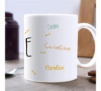 Mug personnalisable avec un prénom - Tasse en céramique, 25 cl - Cadeau original, cadeau anniversaire, cadeau de Noël