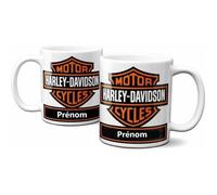 Mug Personnalisable - Harley Davidson - 325 ml - Céramique - Blanc - Adulte
