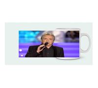 Mug Personnalisable - Michel Sardou - Céramique - 325 ml - Compatible Lave-Vaisselle - Blanc