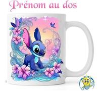 Mug Personnalisable - Stitch - Blanc - Céramique - Enfant - 325 ml