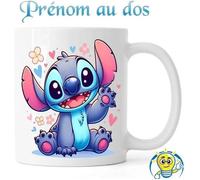 Mug Personnalisable - Stitch - Qualité AA - 325 ml - Blanc - Ref 1