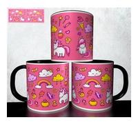 Mug personnalisé 4Ever1 - Kawaii Chat ourson panda licorne unicorn lama lapin design 164 Blanc