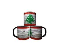 MUG personnalisé 4EVER1 Tasse à café - Drapeau LIBAN 02