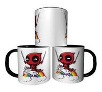 MUG personnalisé 4EVER1 Tasse à café - SUPER HEROS COMICS FUN DEADPOOL LICORNE Réf 06 G