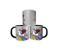 MUG personnalisé 4EVER1 Tasse à café - SUPER HEROS COMICS FUN DEADPOOL LICORNE Réf 08