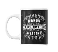 Mug - Personnalisé - Manon - Céramique - 325 Ml - Lave-Vaisselle Et Micro-Onde